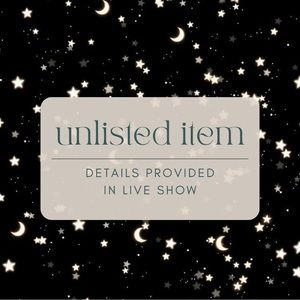 Unlisted Item - Shown in Live Show